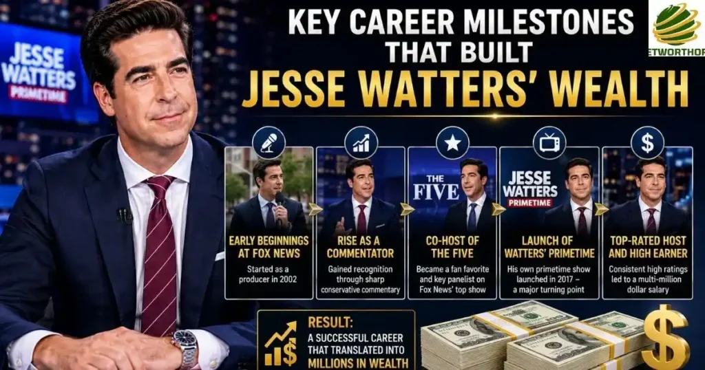 Key Career Milestones That Built Jesse Watters' Wealth