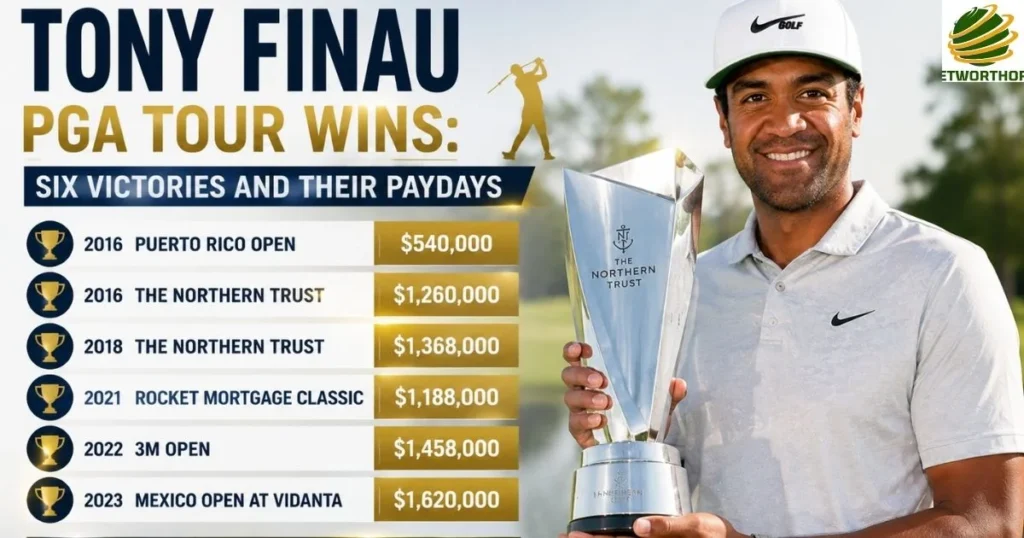 Tony Finau PGA Tour Wins: Six Victories and Their Paydays