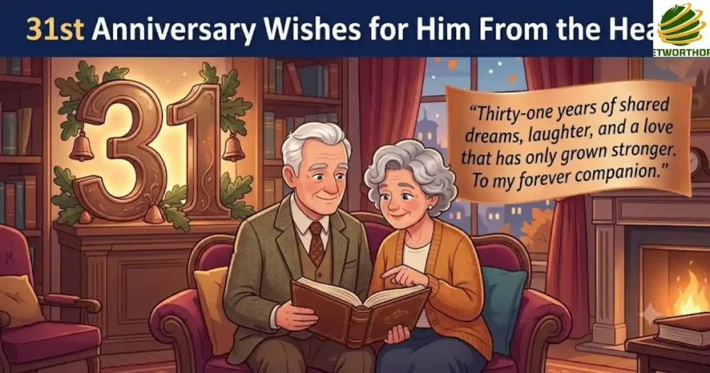 31st Anniversary Wishes for Him From the Heart