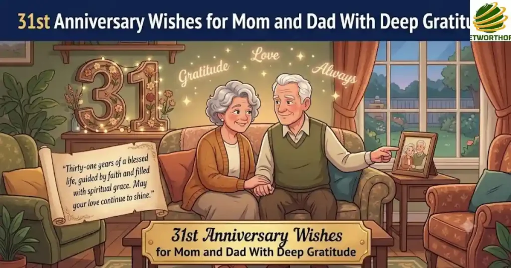 31st Anniversary Wishes for Mom and Dad With Deep Gratitude