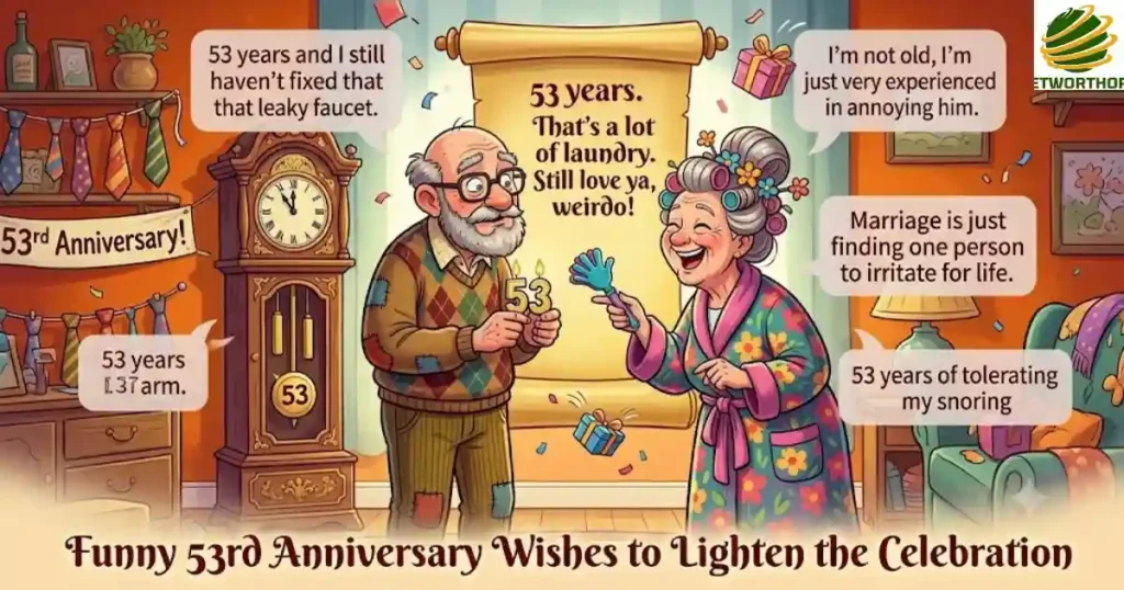 Funny 53rd Anniversary Wishes to Lighten the Celebration