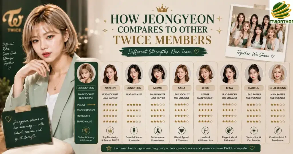 How Jeongyeon Compares to Other TWICE Members