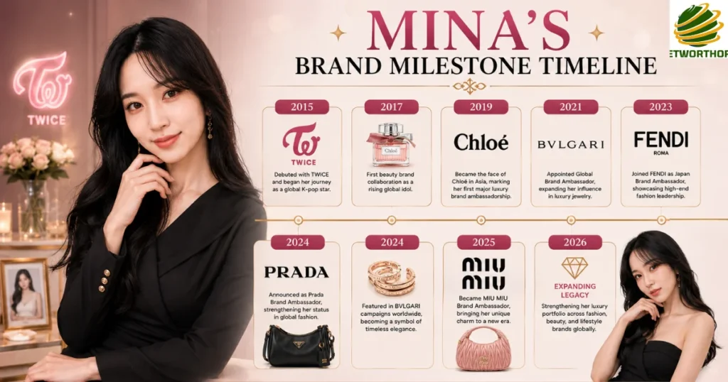 Mina's Brand Milestone Timeline