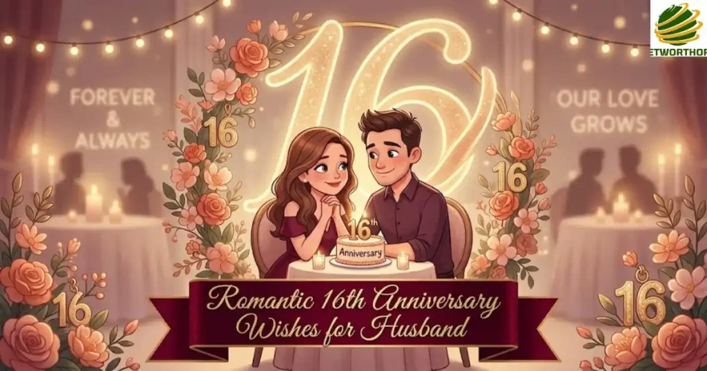Romantic 16th Anniversary Wishes for Husband
