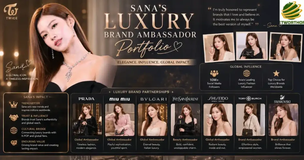 Sana's Luxury Brand Ambassador Portfolio