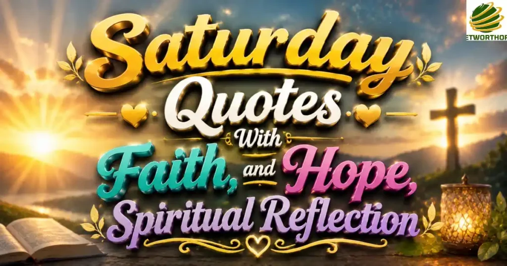 Saturday Quotes With Faith, Hope, and Spiritual Reflection