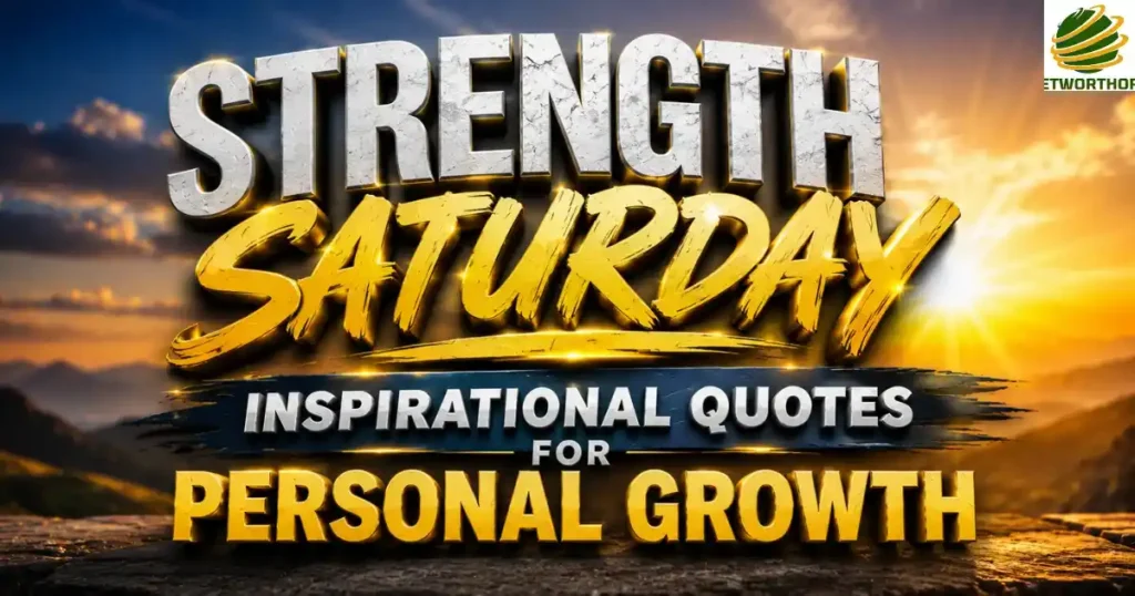 Strength Saturday Inspirational Quotes for Personal Growth