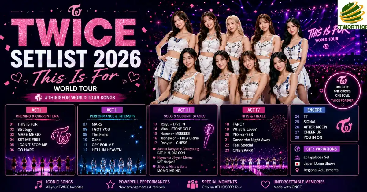 TWICE Setlist 2026: This Is For World Tour