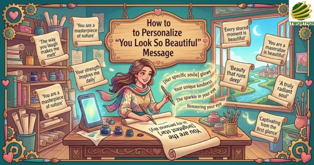 How to Personalize Your You Look So Beautiful Message